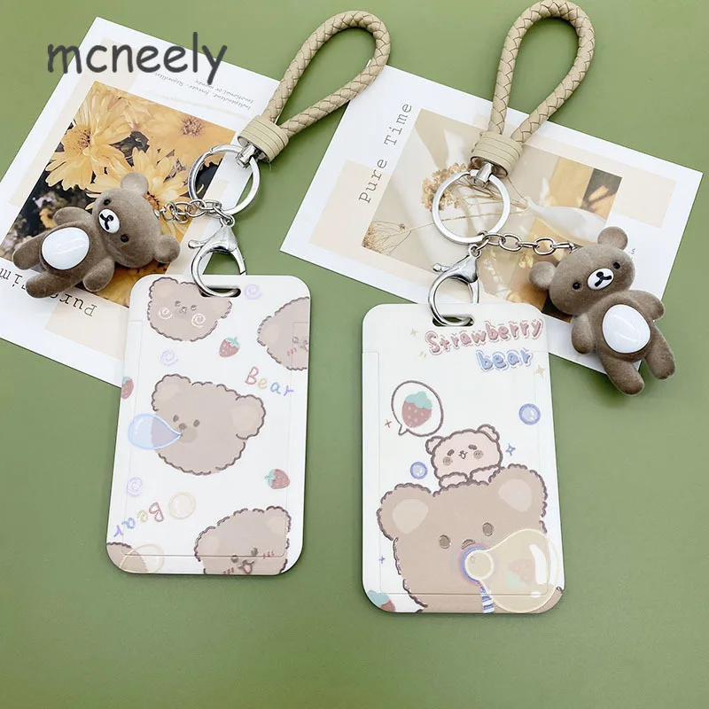 Cute Bear Doll Card Cover Cartoon ID Credit Bank Card Holder Student Bus Card Case Lanyard Child Visit Door Identity Badge
Cute Bear Doll Card Cover Cartoon ID Credit Bank Card Holder Student Bus Card Case Lanyard Child Visit Door Identity Badge