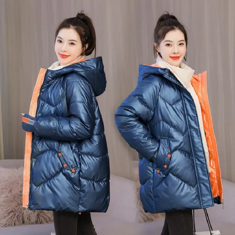 New Winter Parkas Warm Women Jacket Hooded Long Coat Fashion Female Basic Coats Cotton Padded Parka Outerwear Snow Wear Overalls
New Winter Parkas Warm Women Jacket Hooded Long Coat Fashion Female Basic Coats Cotton Padded Parka Outerwear Snow Wear Overalls