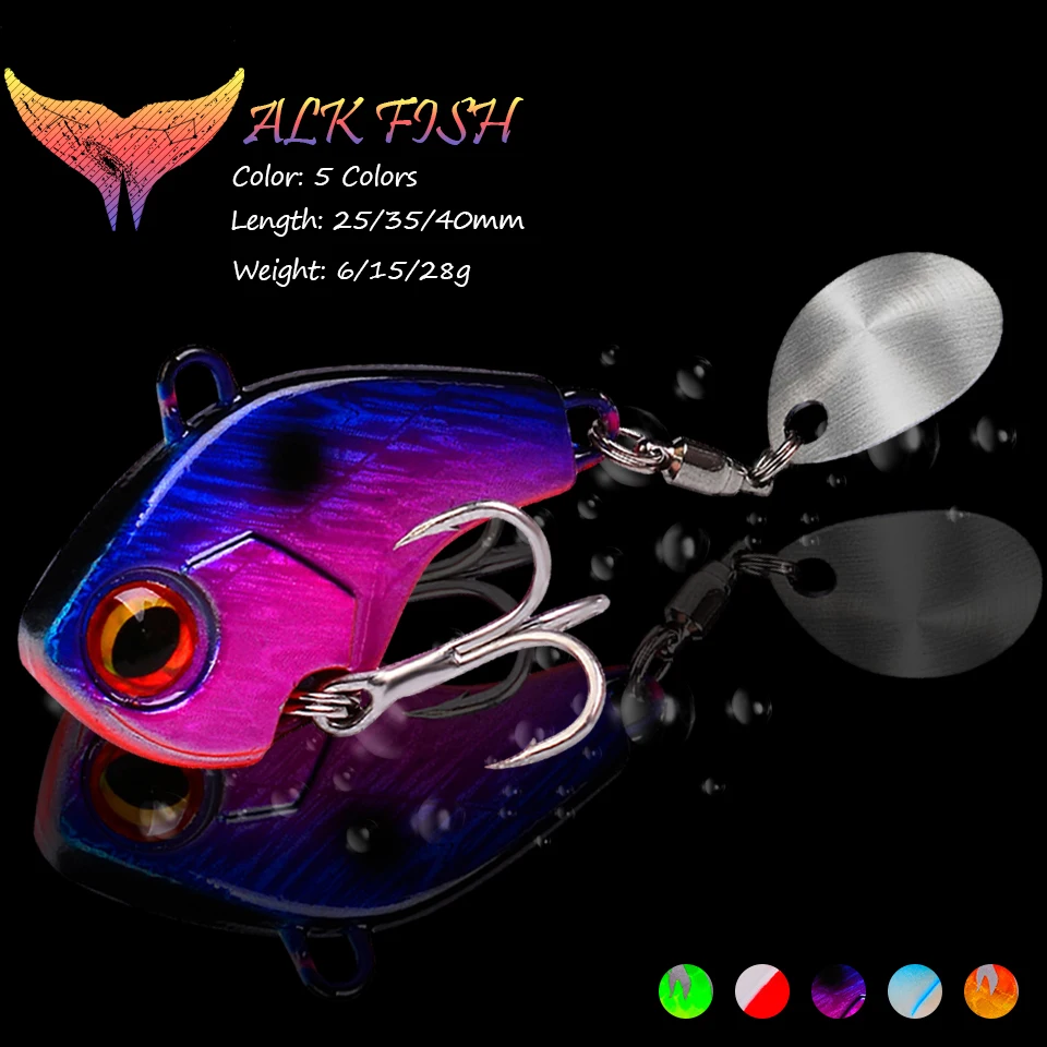 WALK FISH 1Pcs 6g/15g/28g VIB Vibration Fishing Lure Sinking Metal Fishing Baits With Sequins Ice Sea Fishing Tackle Diving Lure
WALK FISH 1Pcs 6g/15g/28g VIB Vibration Fishing Lure Sinking Metal Fishing Baits With Sequins Ice Sea Fishing Tackle Diving Lure