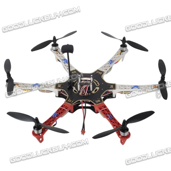 Шестивинтовой гексакоптер f550 hexa frame со встроенным контроллером полета MWC FC + GPS + 6X 20A ESCs + 2212 моторов ARTF
Шестивинтовой гексакоптер f550 hexa frame со встроенным контроллером полета MWC FC + GPS + 6X 20A ESCs + 2212 моторов ARTF
