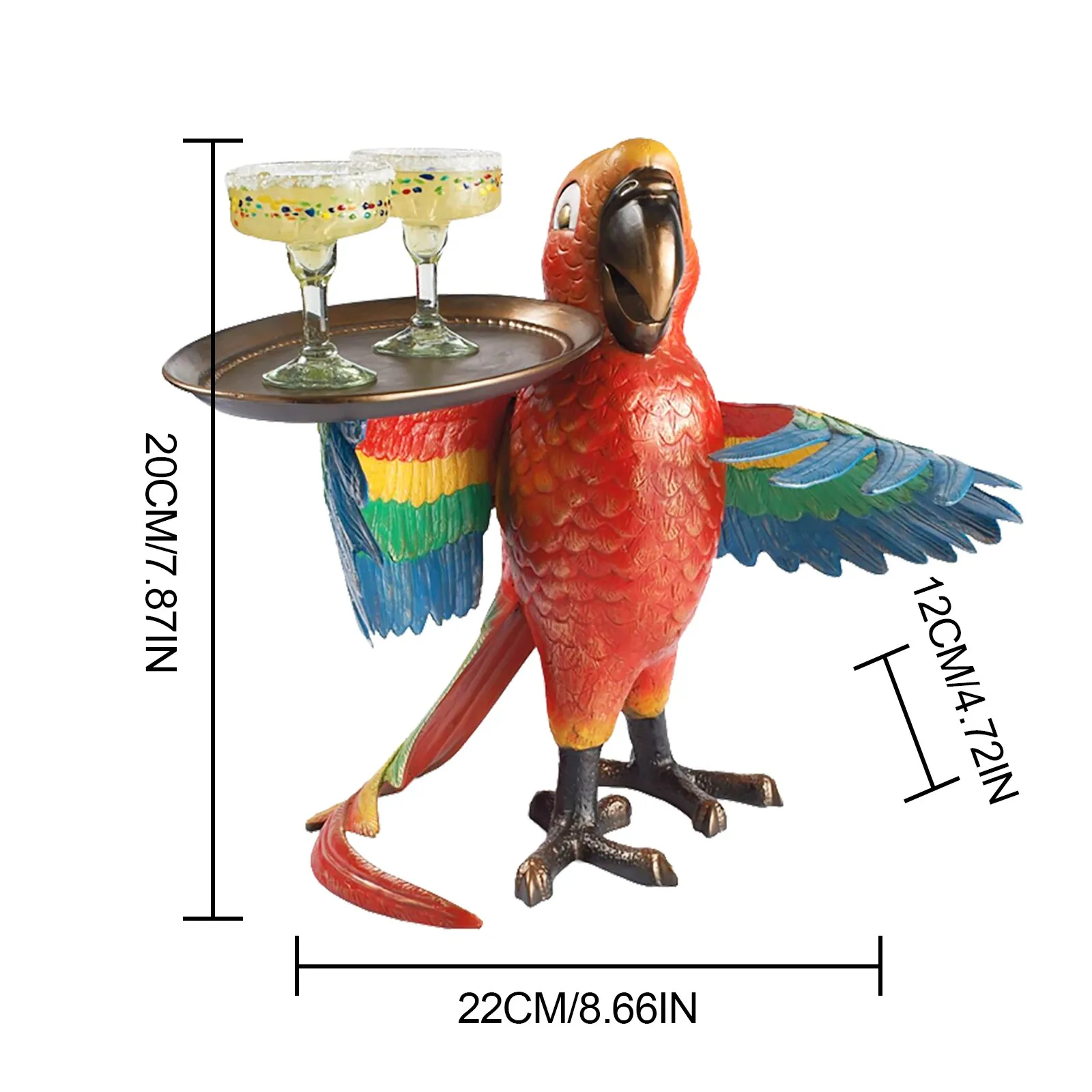 Parrot Butler Statue Bird Drink Serving Retro Indoor Living Room Pool Kitchen Parrot Wine Tray Decoration Handicraft Decoration
Parrot Butler Statue Bird Drink Serving Retro Indoor Living Room Pool Kitchen Parrot Wine Tray Decoration Handicraft Decoration