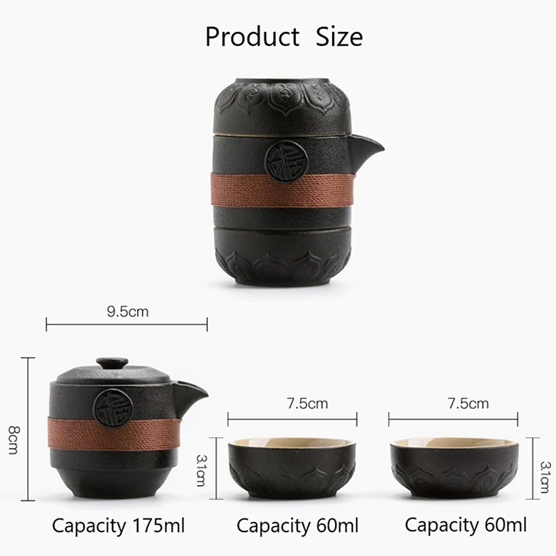 1 Set Portable Pottery Teapot Cup Sets Travel Tea Set Ceramic Teapot Gaiwan Tea Cups Of Tea Ceremony Teacup Fine Gifts
1 Set Portable Pottery Teapot Cup Sets Travel Tea Set Ceramic Teapot Gaiwan Tea Cups Of Tea Ceremony Teacup Fine Gifts