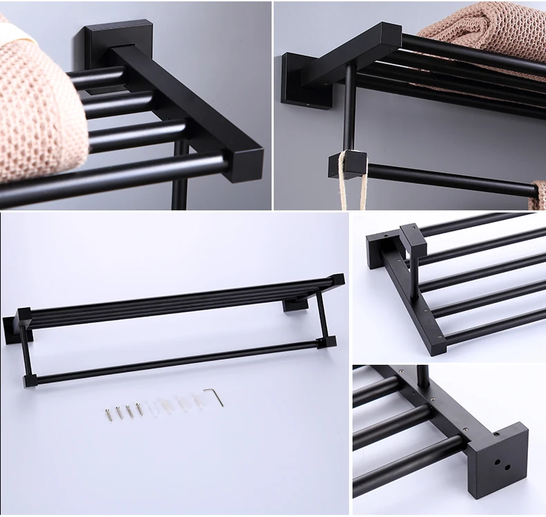 Bathroom Accessories Set Black Finish Wall Toilet Paper Holder Towel Bar Shelf Brush Holders Robe Hook Bath Hardware Set
Bathroom Accessories Set Black Finish Wall Toilet Paper Holder Towel Bar Shelf Brush Holders Robe Hook Bath Hardware Set