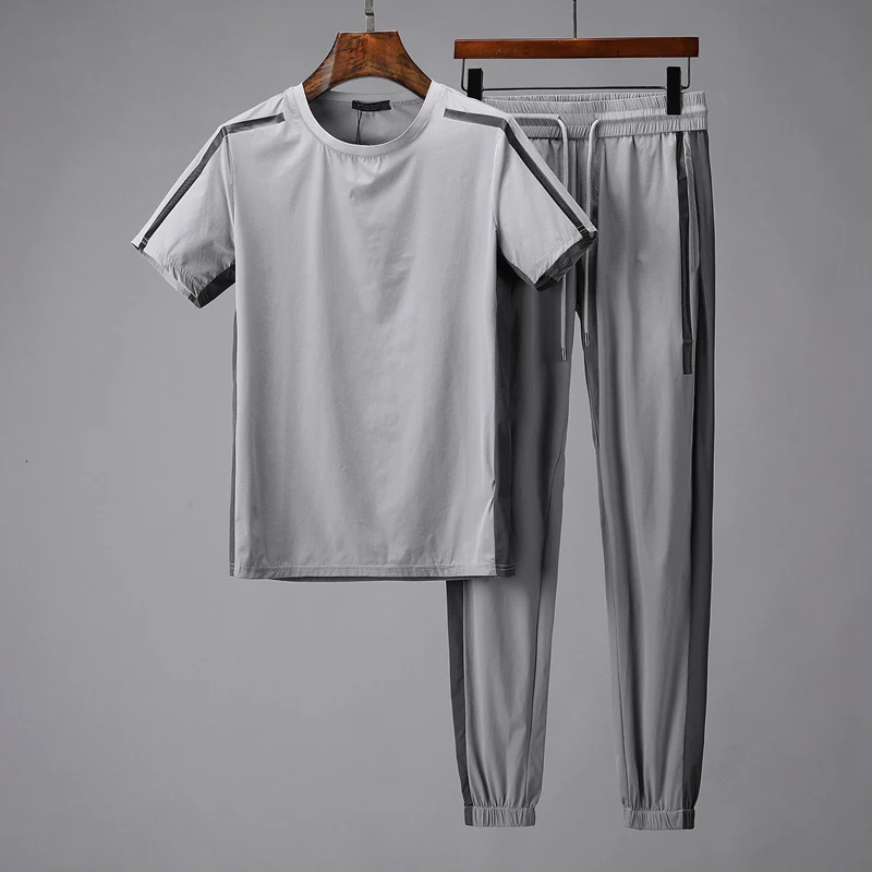 Minglu Summer Mens Sets (t-shirt+pants) Luxury Round Collar Short Sleeve Thin Man Tracksuit Plus Size 5xl Slim Sport Male Sets
Minglu Summer Mens Sets (t-shirt+pants) Luxury Round Collar Short Sleeve Thin Man Tracksuit Plus Size 5xl Slim Sport Male Sets