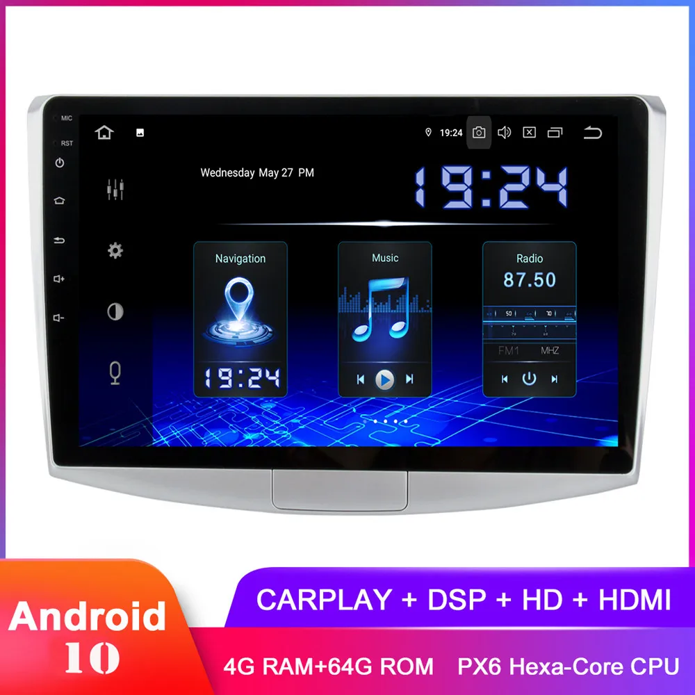 Автомобильная магнитола с IPS дисплеем 10 2 дюйма Android GPS для Passat B6 B7 CC Magotan 2012 2013 2014 2015