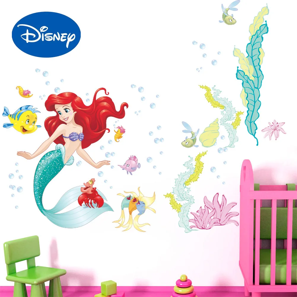 Authentic Disney Mermaid Bathroom Wall Stickers Children's Bedroom Living Room Decoration Removable Stickers Anime Decor
Authentic Disney Mermaid Bathroom Wall Stickers Children's Bedroom Living Room Decoration Removable Stickers Anime Decor