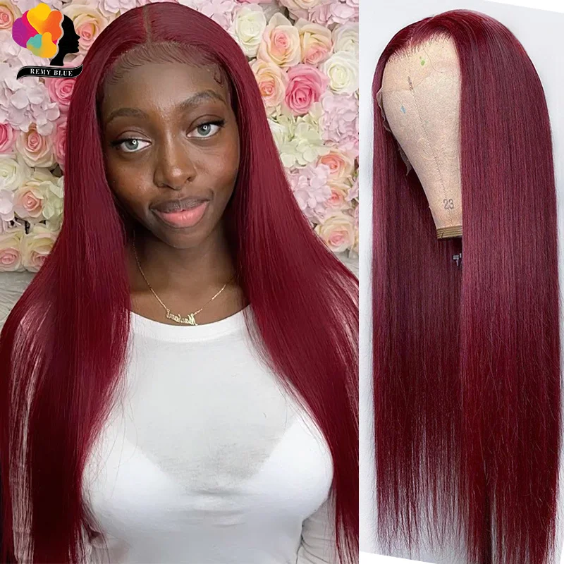 Remyblue Bone Straight Malaysian 99J Burgundy Colored Lace Front Human Hair Wigs For Women Hd Transparent 13X1 Lace Frontal Wig
Remyblue Bone Straight Malaysian 99J Burgundy Colored Lace Front Human Hair Wigs For Women Hd Transparent 13X1 Lace Frontal Wig