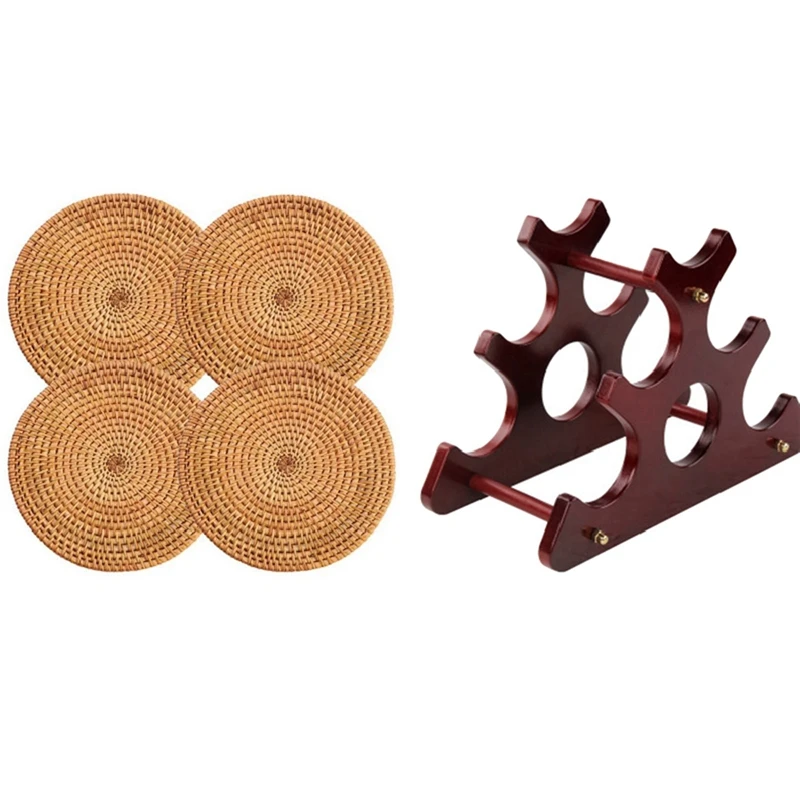 4 Pcs Trivets For Hot Dishes,Pots And Pans,Kitchen Hot Pads With Kitchen Wooden Style Wine Rack Wine Holders
4 Pcs Trivets For Hot Dishes,Pots And Pans,Kitchen Hot Pads With Kitchen Wooden Style Wine Rack Wine Holders