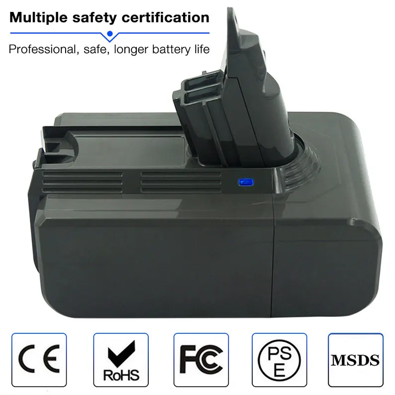 2021 6800mAh 21.6V Li-ion aspirateurs Rechargeable Batterie De Remplacement pour Dyson V6 DC58 DC59 DC61 DC62 SV03 SV05 SV07
2021 6800mAh 21.6V Li-ion aspirateurs Rechargeable Batterie De Remplacement pour Dyson V6 DC58 DC59 DC61 DC62 SV03 SV05 SV07
