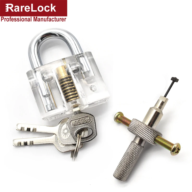 

Cutaway Lock Transparent Padlock Training Skill Visable Practice Pick Tool for Locksmith Beginner MMS279 Rarelock F1