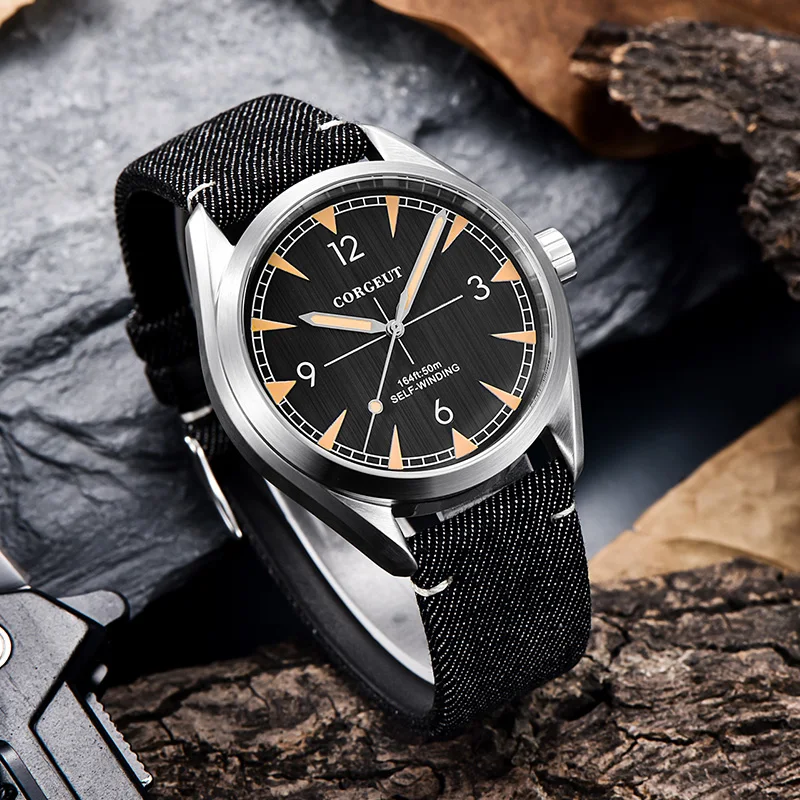 41mm Corgeut mens watch Automatic Mechanical miyota 8215 Movement 316L steel Sapphire Glass men wristwatch Leather strap clock 1
41mm Corgeut mens watch Automatic Mechanical miyota 8215 Movement 316L steel Sapphire Glass men wristwatch Leather strap clock 1