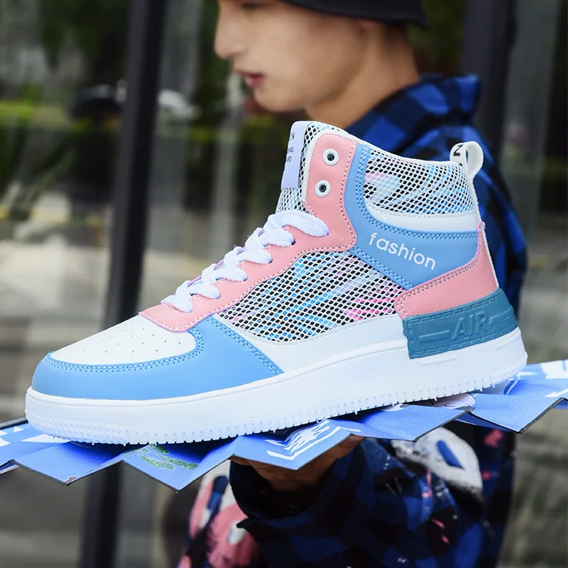 High Quality Men Sneakers Men Women High Top Casual Shoes Couples All-match Trend Vulcanized Shoes Plus Size Male Flat Shoes
High Quality Men Sneakers Men Women High Top Casual Shoes Couples All-match Trend Vulcanized Shoes Plus Size Male Flat Shoes