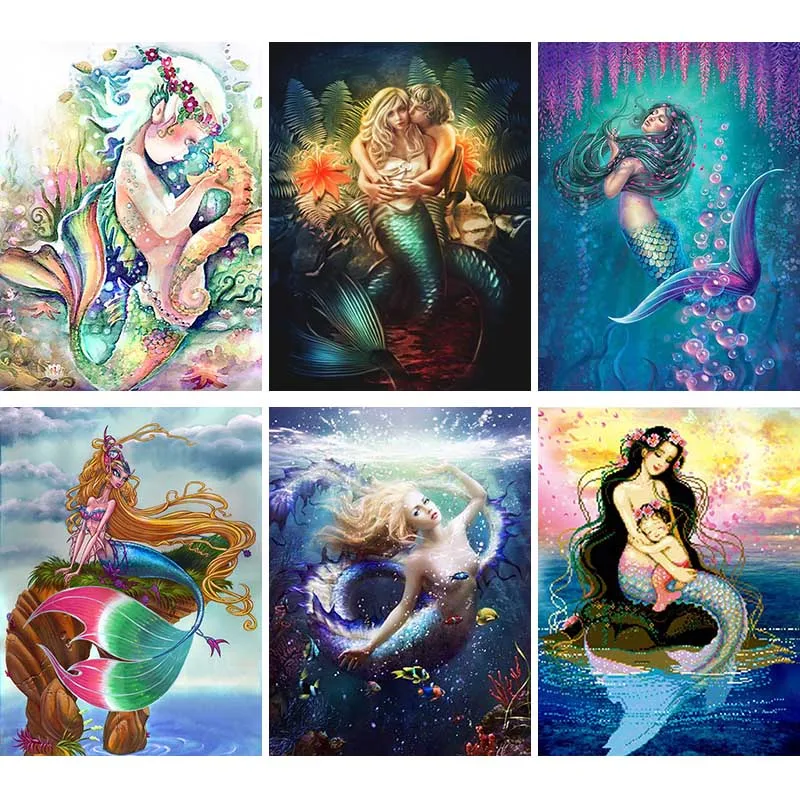 5D DIY Square Round Diamond Embroidery Mermaid Princess Mosaic Diamond Painting Seascape Cross Stitch Rhinestone Decor Gift I57
5D DIY Square Round Diamond Embroidery Mermaid Princess Mosaic Diamond Painting Seascape Cross Stitch Rhinestone Decor Gift I57