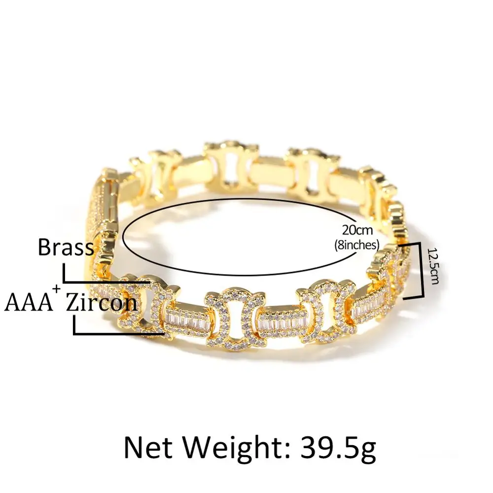 Uwin 12.5mm Byzantine Chain CZ Link Necklaces Iced Out Gold Color Zircon Pave Luxury BlingBling Jewelry Fashion Hiphop
Uwin 12.5mm Byzantine Chain CZ Link Necklaces Iced Out Gold Color Zircon Pave Luxury BlingBling Jewelry Fashion Hiphop