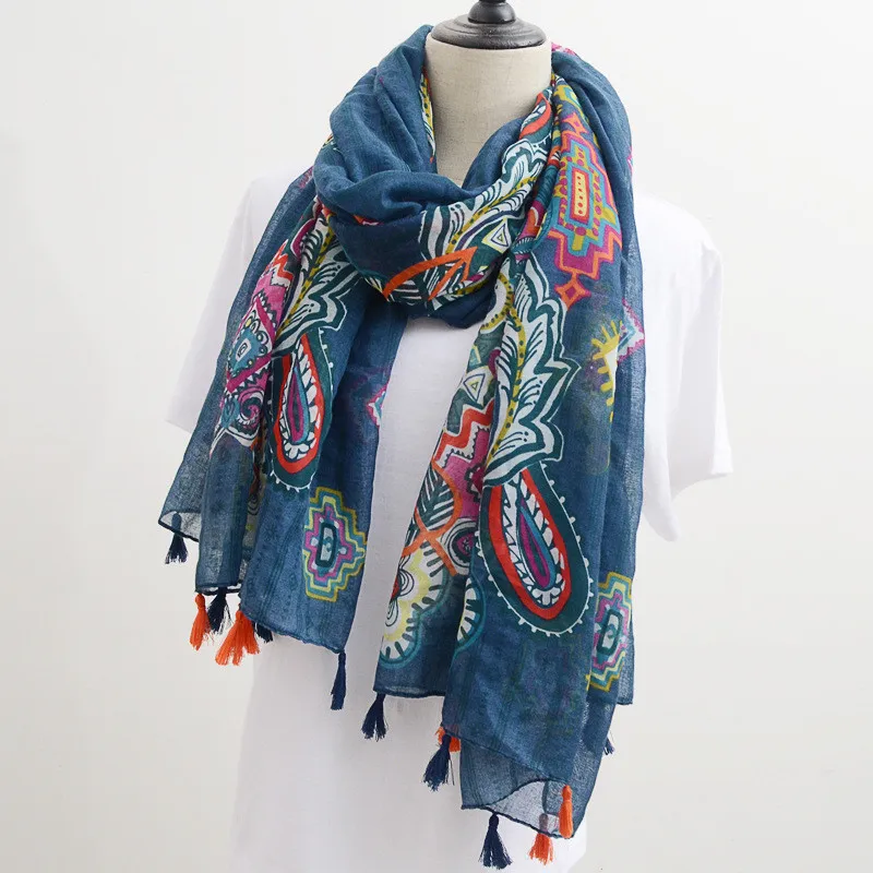 Luxury Fashion Autumn Viscose Scarf Navy Blue Cashew Floral Beach Hijab Shawls and Wraps Female Foulards Echarpe Muslim Hijab
Luxury Fashion Autumn Viscose Scarf Navy Blue Cashew Floral Beach Hijab Shawls and Wraps Female Foulards Echarpe Muslim Hijab