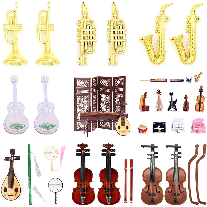 1:12 Dollhouse Miniature Music Instrument Electric Guitar Piano Saxophone for Kids Learning Educational Musical Toy House Decor
1:12 Dollhouse Miniature Music Instrument Electric Guitar Piano Saxophone for Kids Learning Educational Musical Toy House Decor