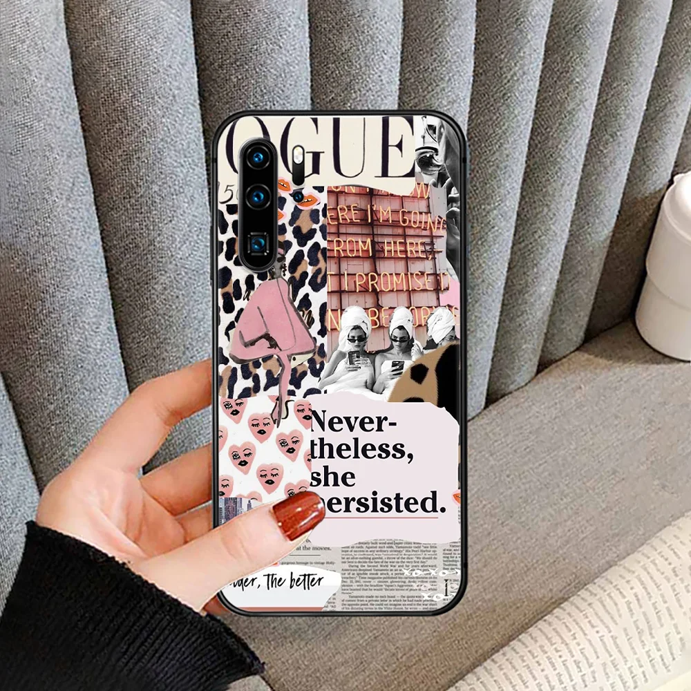 Fashion VOGUE Charming Girl Magazine Phone Case Cover For Huawei P Mate Smart 10 20 30 40 Lite Z 2019 Pro Black black Waterproof
Fashion VOGUE Charming Girl Magazine Phone Case Cover For Huawei P Mate Smart 10 20 30 40 Lite Z 2019 Pro Black black Waterproof