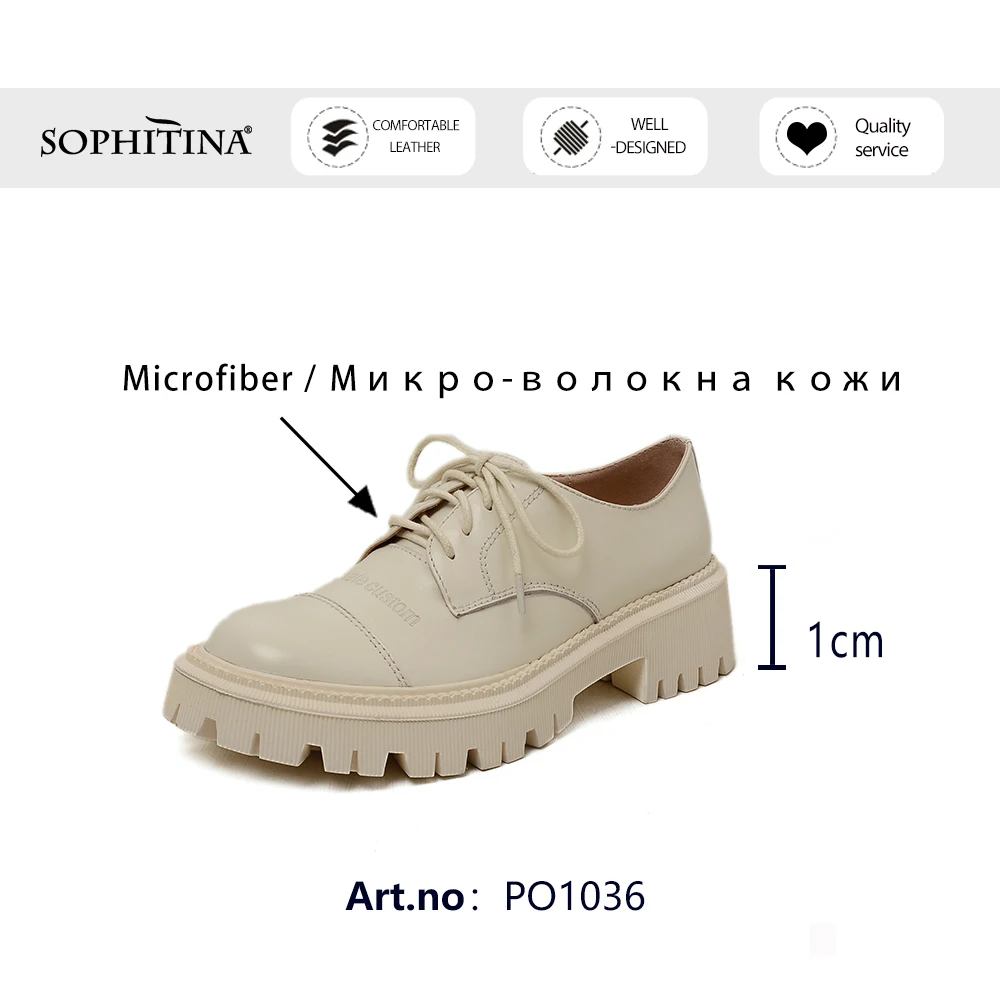 SOPHITINA Flat Woman Genuine Cow Leather Round Toe Excellent Sewing Cross-tied Low Square Heel Casual Shoes PO1036
SOPHITINA Flat Woman Genuine Cow Leather Round Toe Excellent Sewing Cross-tied Low Square Heel Casual Shoes PO1036