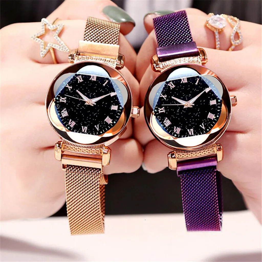 Women Magnet Buckle Watches Luxury Ladies Quartz Starry Sky Roma Watch Relogio Feminino
Women Magnet Buckle Watches Luxury Ladies Quartz Starry Sky Roma Watch Relogio Feminino
