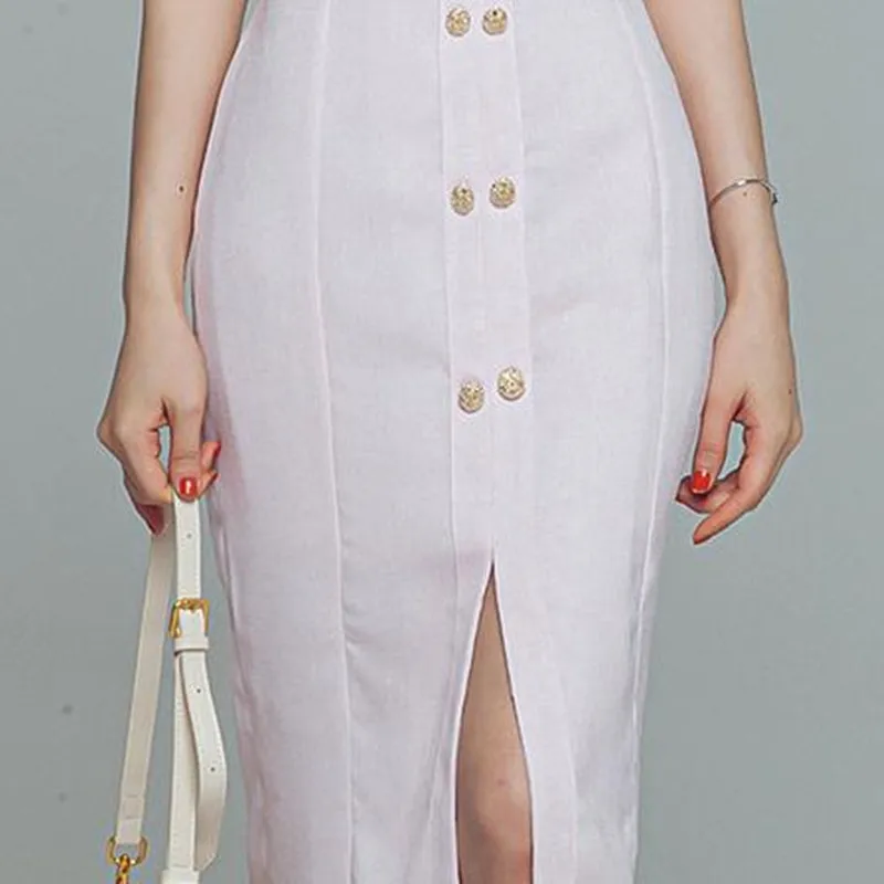 Women 2020 New Summer Office Lady Single-breasted Dress Korean Style V-Neck Short Sleeve Mid-Calf Dresses
Women 2020 New Summer Office Lady Single-breasted Dress Korean Style V-Neck Short Sleeve Mid-Calf Dresses