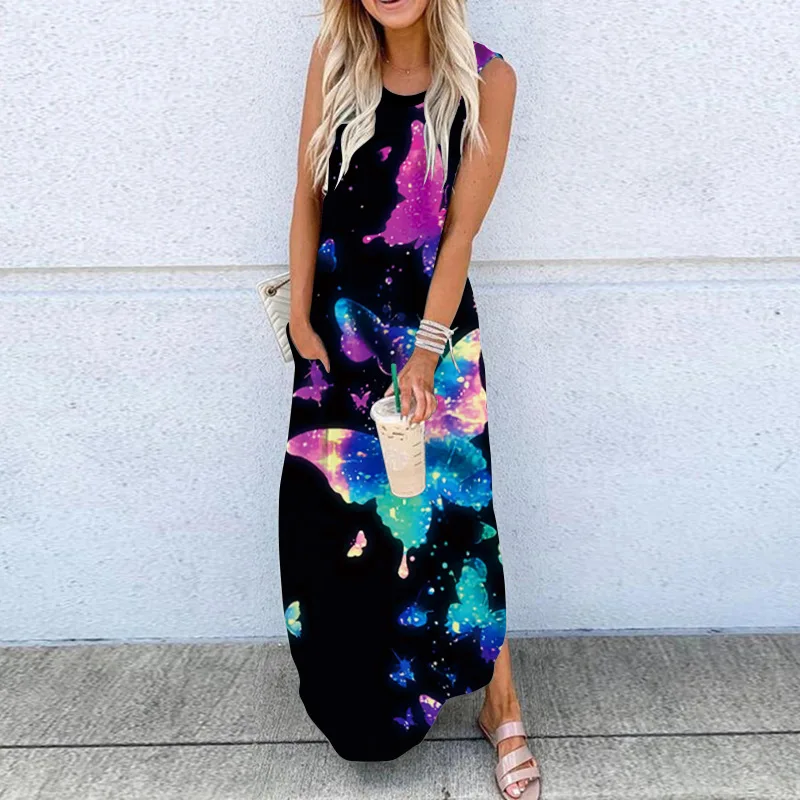 2021 New Summer Women's Sleeveless Long Skirt, Round Neck Print Vest Dress Women's Clothing
2021 New Summer Women's Sleeveless Long Skirt, Round Neck Print Vest Dress Women's Clothing