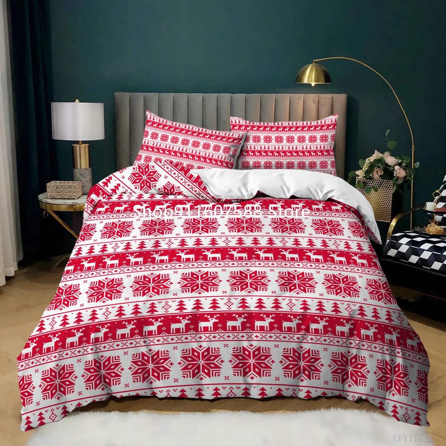 Christmas Bedding Fashion Design Simple Pattern Microfiber Fabric Bed Quilt Cover For Bedroom Home Bed Quilt Cover Set
Christmas Bedding Fashion Design Simple Pattern Microfiber Fabric Bed Quilt Cover For Bedroom Home Bed Quilt Cover Set