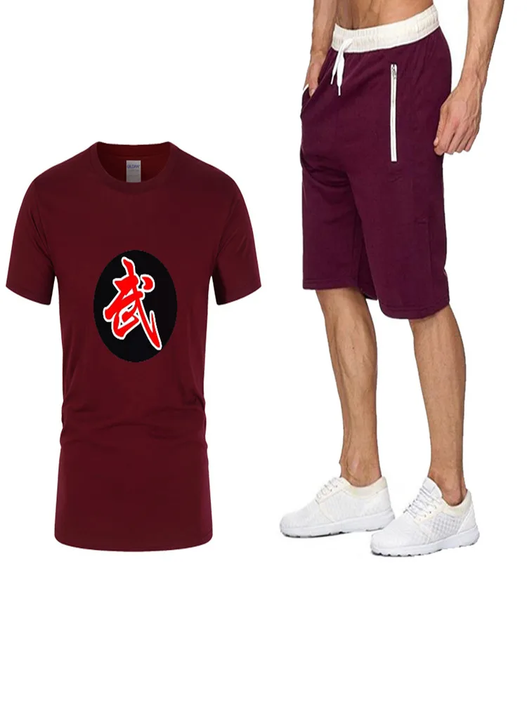 Sports Fitness suit T-shirt Shorts two-piece Chinese style Jogging suit
Sports Fitness suit T-shirt Shorts two-piece Chinese style Jogging suit