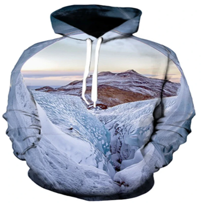 New Sweatshirt Snow Mountain Landscape 3D Printing Men's Women's Hoodie Pullover Long Sleeve Streetwear Men
New Sweatshirt Snow Mountain Landscape 3D Printing Men's Women's Hoodie Pullover Long Sleeve Streetwear Men
