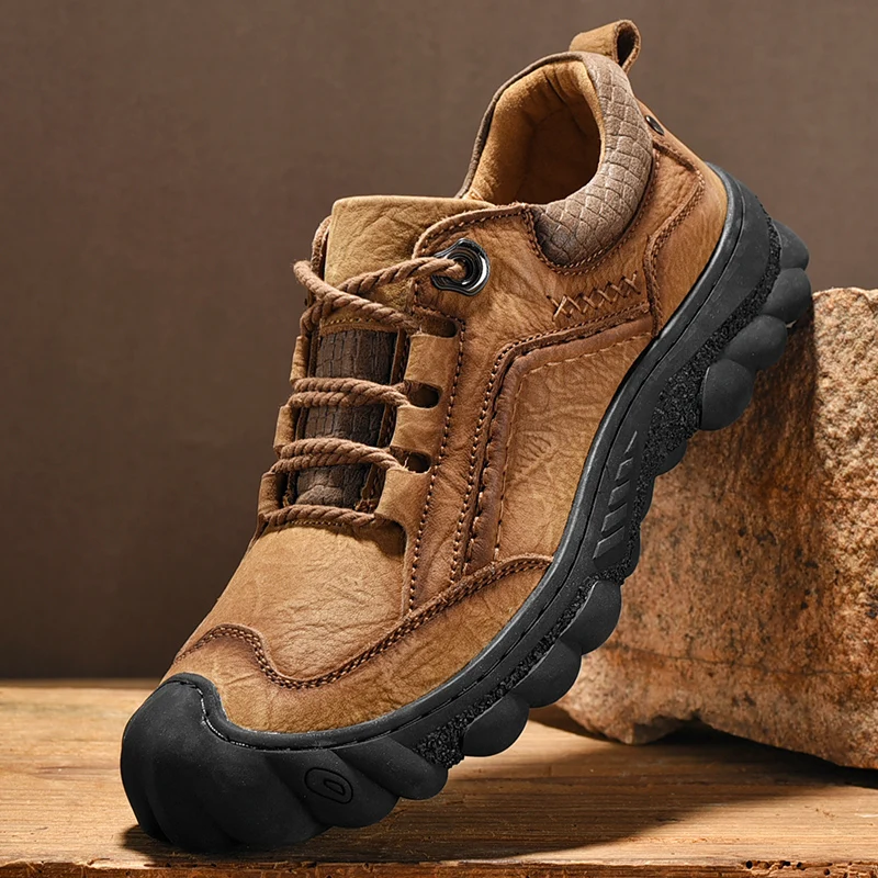 Men's Leather Shoes Genuine Leather Fashion Wear-Resistant Climbing Shoes Luxury Brand Non-Slip Outdoor Hiking Casual Shoes
Men's Leather Shoes Genuine Leather Fashion Wear-Resistant Climbing Shoes Luxury Brand Non-Slip Outdoor Hiking Casual Shoes