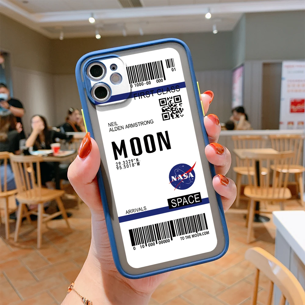 For iPhone 12 Mini Case 11 Pro XS Max X XR 7 8 Plus SE 2020 Moon Ticket Fashion Soft Bumper Transparent Matte Back Cover
For iPhone 12 Mini Case 11 Pro XS Max X XR 7 8 Plus SE 2020 Moon Ticket Fashion Soft Bumper Transparent Matte Back Cover