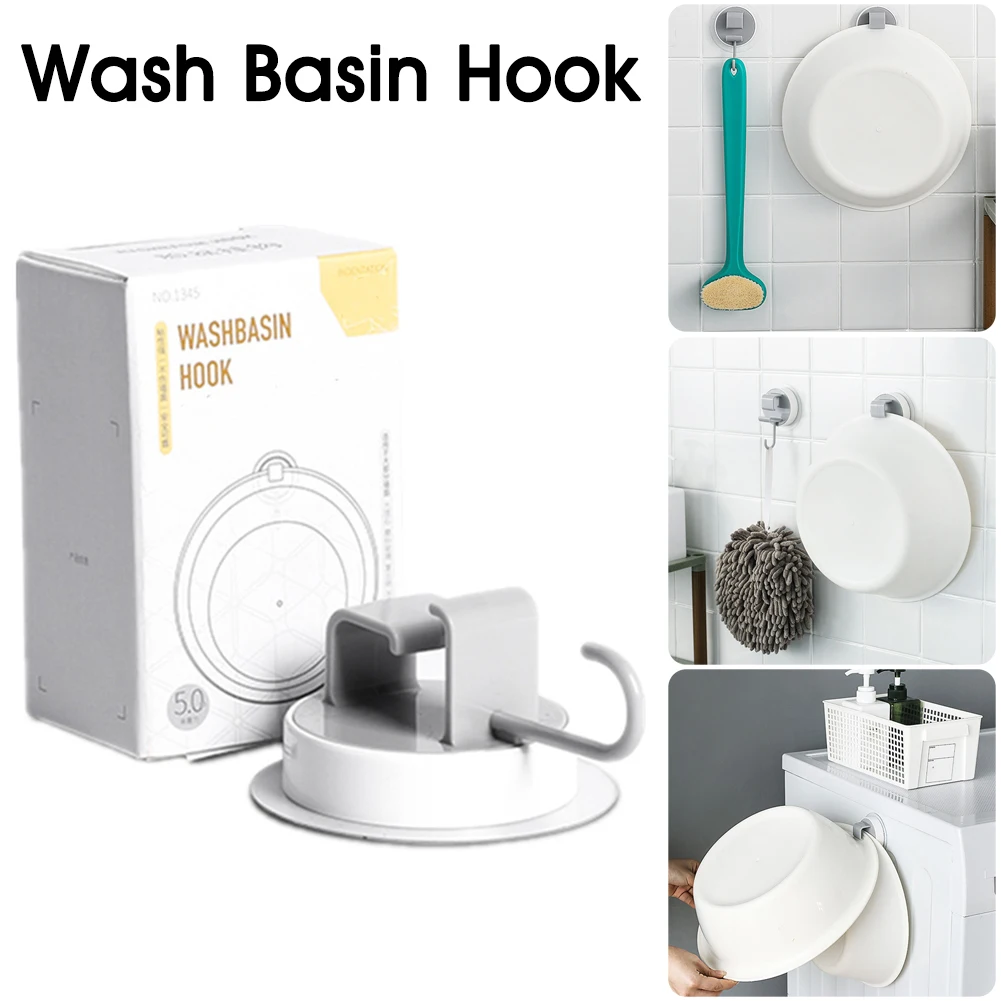 Wall Hook Self-Adhesive Washbasin Holder Bathroom Storage Organizer Wash Basins Rack Hanger
Wall Hook Self-Adhesive Washbasin Holder Bathroom Storage Organizer Wash Basins Rack Hanger
