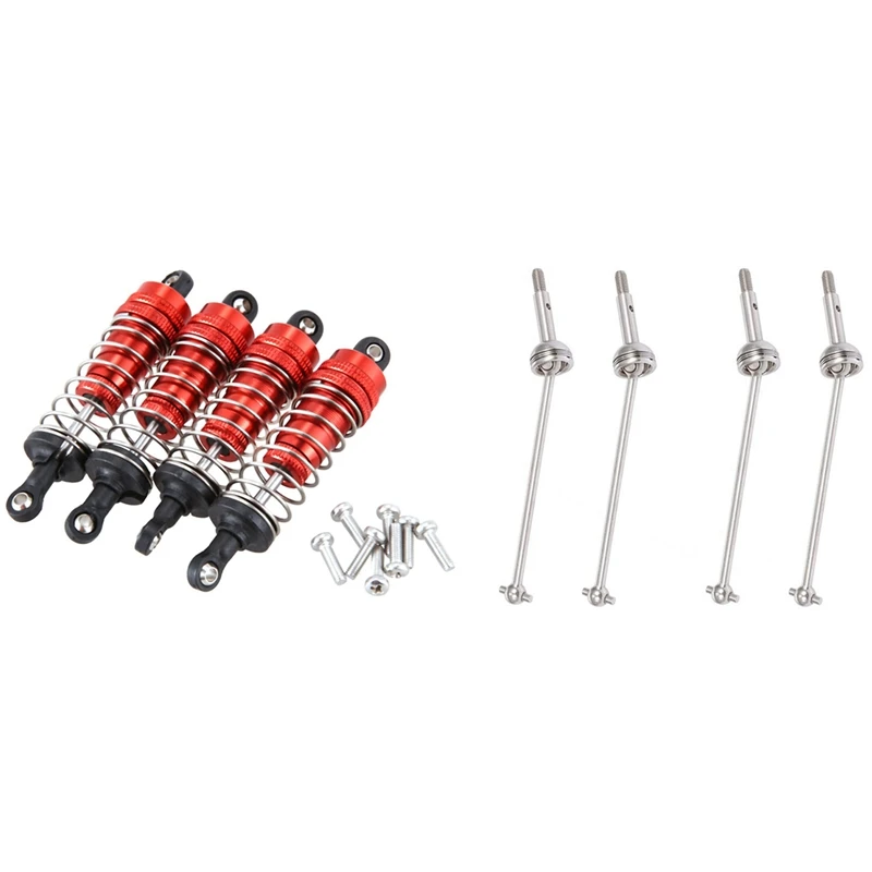 2 Set RC Car Part: 1 Set Metal Shock Absorber Damper & 1 Set Metal Drive Shaft Front Wheel Drive Shaft
2 Set RC Car Part: 1 Set Metal Shock Absorber Damper & 1 Set Metal Drive Shaft Front Wheel Drive Shaft