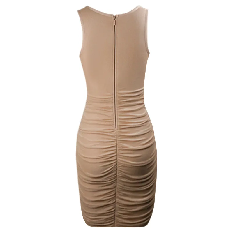 2021 New Arrival Solid Color Vest Bandage Retro Dress Summer Women's Side Pleated Lace-Up Hip Club Celebrity Party Dress
2021 New Arrival Solid Color Vest Bandage Retro Dress Summer Women's Side Pleated Lace-Up Hip Club Celebrity Party Dress