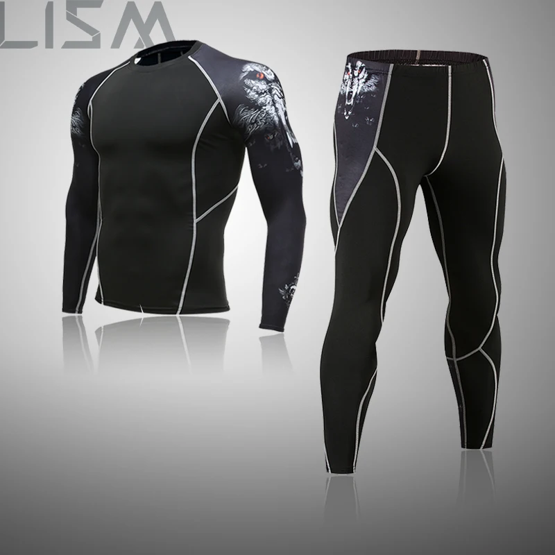 LISM Men's Compression Long Underwear Gym Fitness Rashguard Men's Compression Quick-Drying Thermal Pants Training Tight Set
LISM Men's Compression Long Underwear Gym Fitness Rashguard Men's Compression Quick-Drying Thermal Pants Training Tight Set