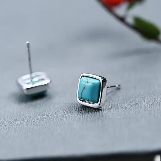 S925 Sterling Silver Stud Earrings Women's Natural Turquoise Special-Interest Artistic Fashion Simple Retro Refined Grace Crysta
S925 Sterling Silver Stud Earrings Women's Natural Turquoise Special-Interest Artistic Fashion Simple Retro Refined Grace Crysta