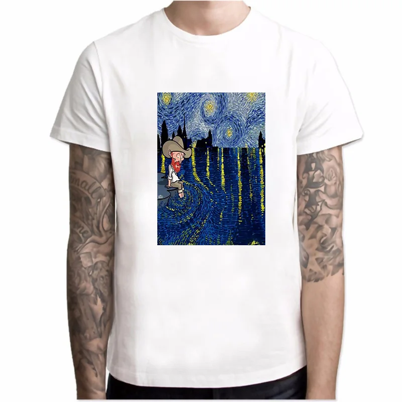 New Summer Casual Tshirt Funny Harajuku Fashion Male Men's T Shirts Spoof Van Gogh Starry Sky T-shirt Men Tees Tops Clothing
New Summer Casual Tshirt Funny Harajuku Fashion Male Men's T Shirts Spoof Van Gogh Starry Sky T-shirt Men Tees Tops Clothing