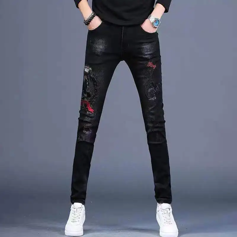 Men’s High Quality Black Jeans,Slim-fit Stretch Denim Pants,Street Fashion Swan Embroidery Jeans,Youth Sexy&Cool Must;
Men’s High Quality Black Jeans,Slim-fit Stretch Denim Pants,Street Fashion Swan Embroidery Jeans,Youth Sexy&Cool Must;