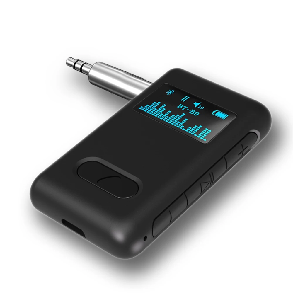 Wireless BT5.0 Audio Receiver OLED 3.5mm interface Wireless Audio Adapter with Microphone for Car Home Audio
Wireless BT5.0 Audio Receiver OLED 3.5mm interface Wireless Audio Adapter with Microphone for Car Home Audio