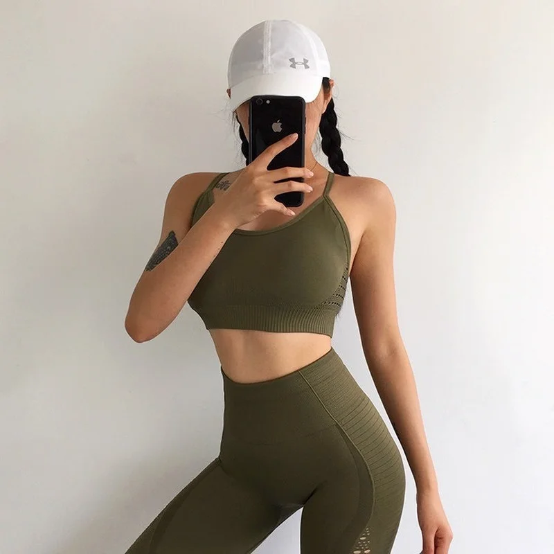 5 Colors Seamless Yoga Set Fitness Clothing Sportswear High Waist Women's Wear Gym Leggings Tights Padded Push-Up Sports Suits
5 Colors Seamless Yoga Set Fitness Clothing Sportswear High Waist Women's Wear Gym Leggings Tights Padded Push-Up Sports Suits