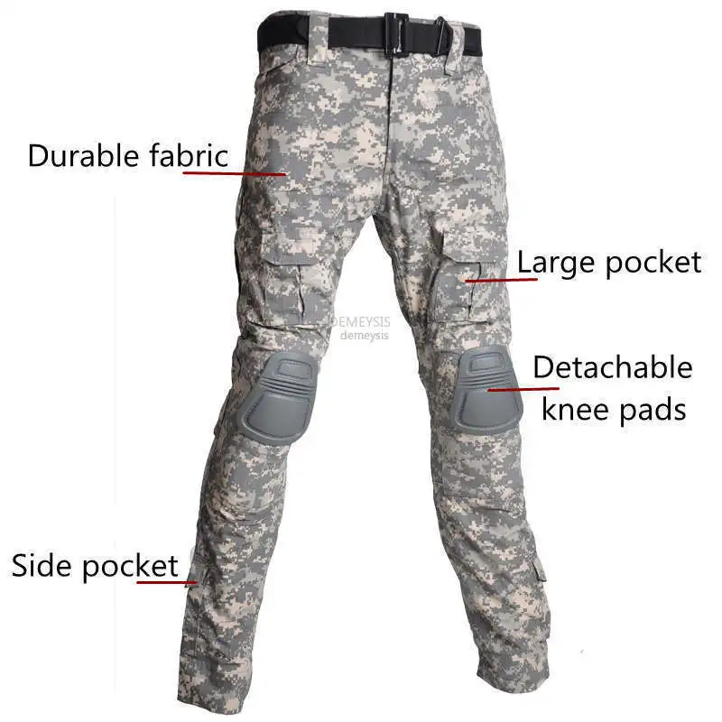 Tactical Military Uniform with Knee Pads Camouflage Hunting Shirts + Pants Suits Airsoft Paintball Hunting Camouflage Clothes
Tactical Military Uniform with Knee Pads Camouflage Hunting Shirts + Pants Suits Airsoft Paintball Hunting Camouflage Clothes