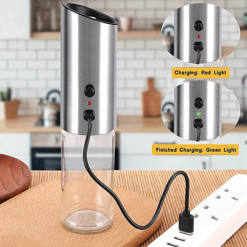 Electric Pepper Mill,Salt Grinder/Pepper Grinder,Adjustable Coarseness,Stainless Steel Salt Grinder
Electric Pepper Mill,Salt Grinder/Pepper Grinder,Adjustable Coarseness,Stainless Steel Salt Grinder