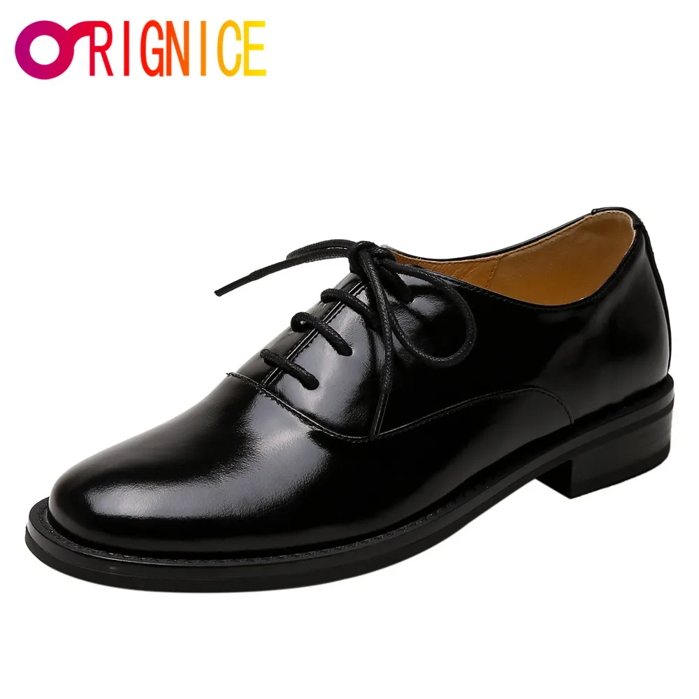 Orignice Women Basic Low Square Heels Lace Up Casual Pumps Comfortable Office Career Cross Tied Genuine Leather Round Toe Shoes
Orignice Women Basic Low Square Heels Lace Up Casual Pumps Comfortable Office Career Cross Tied Genuine Leather Round Toe Shoes