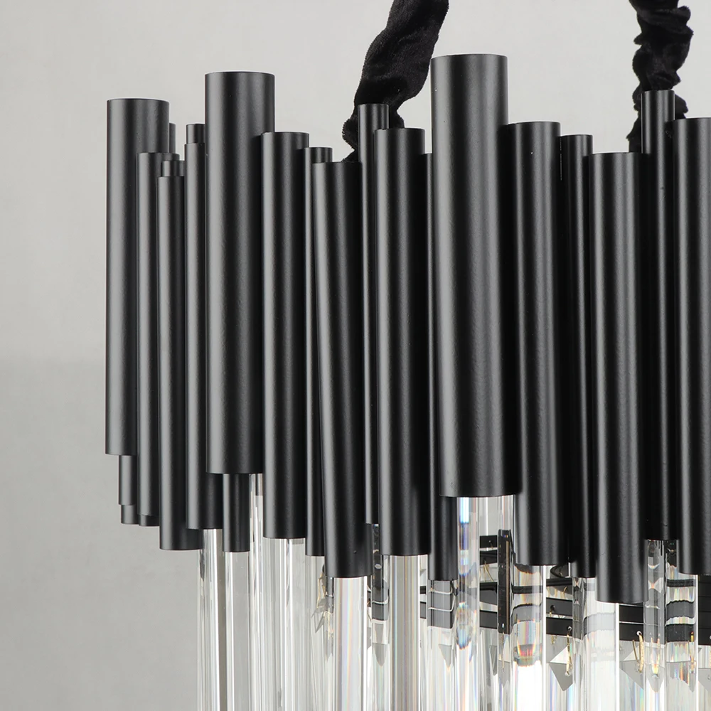 1 Black Modern Chandelier Lighting Lamp Home Decoration Chain Led Cristal Light Fixtures Round Crystal for Living Room Luxury AC
1 Black Modern Chandelier Lighting Lamp Home Decoration Chain Led Cristal Light Fixtures Round Crystal for Living Room Luxury AC