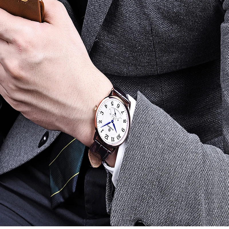 STARKING Fashion Casual Men WristWatch Waterproof Leather Watch Luxury Brand Males Quartz Clock Montres Hommes Relogio Masculino
STARKING Fashion Casual Men WristWatch Waterproof Leather Watch Luxury Brand Males Quartz Clock Montres Hommes Relogio Masculino