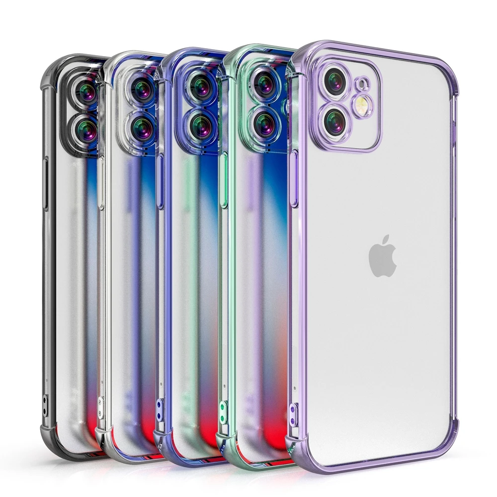 Роскошный прозрачный чехол с квадратной рамкой для iPhone 11 12 Pro Max 12Mini SE 2020 X Xs Xr 10 7 8