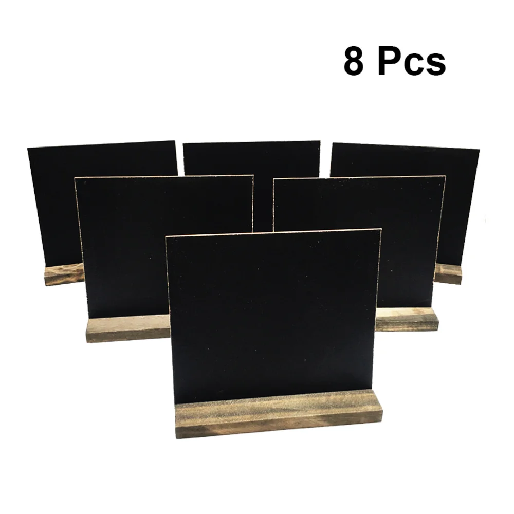 8pcs Mini Tabletop Chalkboards Signs Wooden Framed Small Blackboard with Removable Base for Restaurant Wedding
8pcs Mini Tabletop Chalkboards Signs Wooden Framed Small Blackboard with Removable Base for Restaurant Wedding
