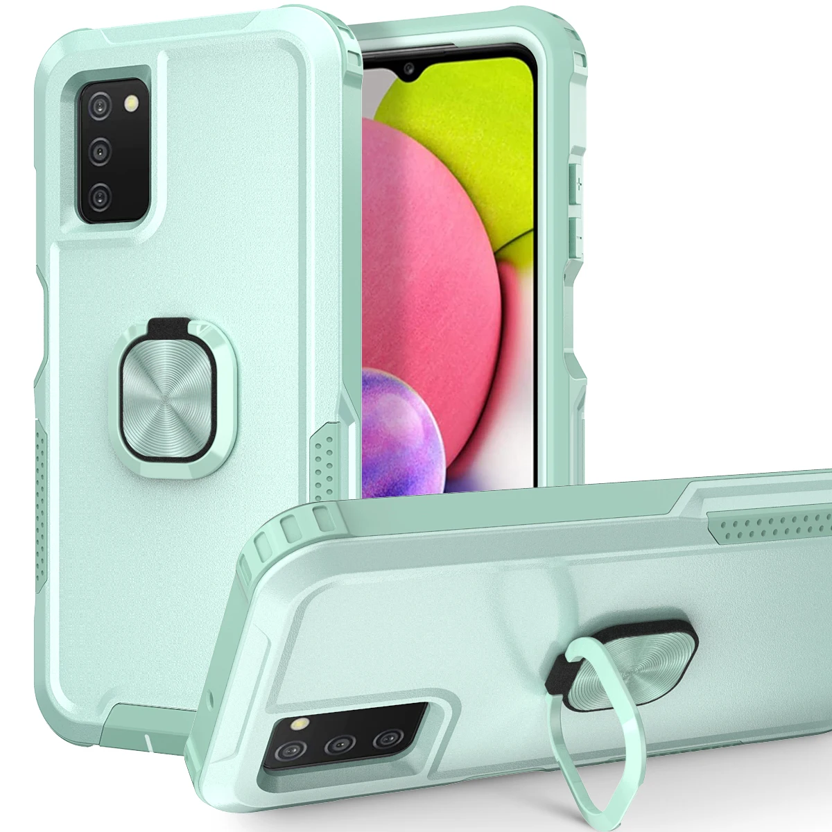 for Samsung Galaxy A03S Case Heavy Duty Full Body Shockproof Kickstand with 360° Ring Holder Support Car Mount Hybrid
for Samsung Galaxy A03S Case Heavy Duty Full Body Shockproof Kickstand with 360° Ring Holder Support Car Mount Hybrid