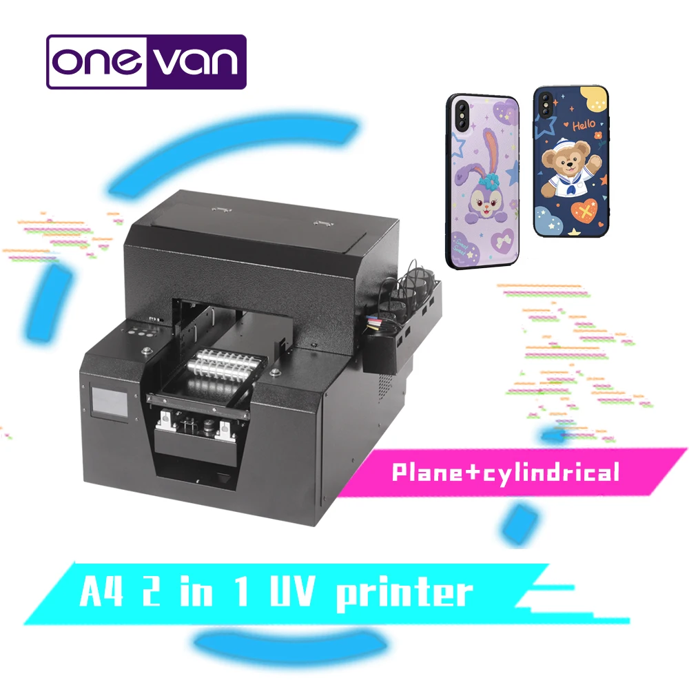 Flat cylindrical all-in-one UV printer small home 6-color inkjet printer for glass/metal/wood/plastic printing
Flat cylindrical all-in-one UV printer small home 6-color inkjet printer for glass/metal/wood/plastic printing