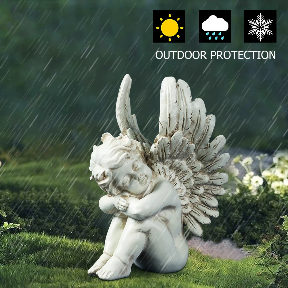 Angel Statue Figurine Creative Resin Handicraft Sculpture Home Decorative Crafts Gift Outdoor Garden Yard Adornment
Angel Statue Figurine Creative Resin Handicraft Sculpture Home Decorative Crafts Gift Outdoor Garden Yard Adornment