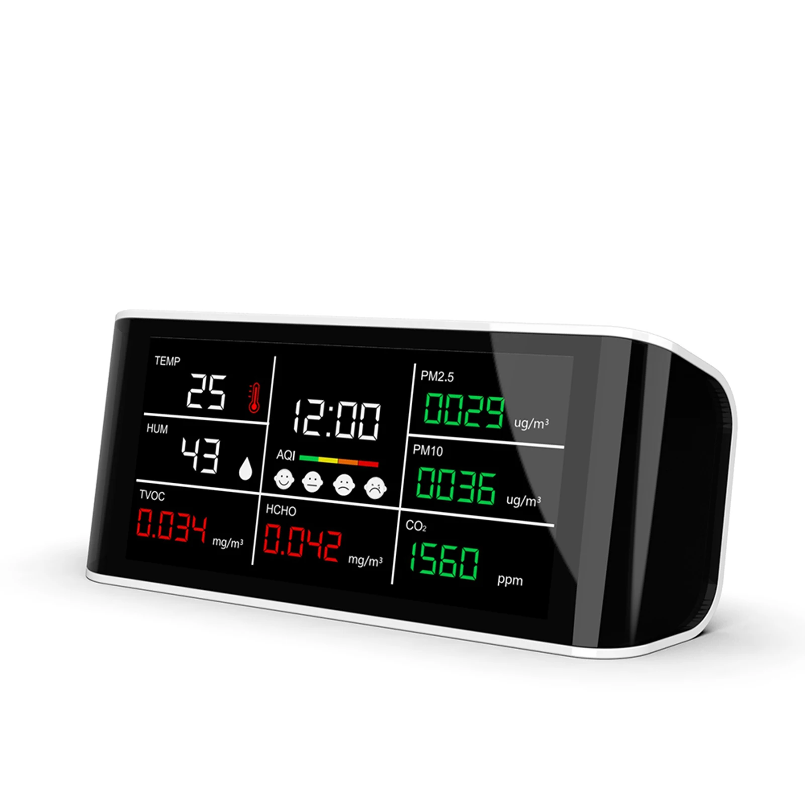 DM69 Gas Detector Air Quality Monitor CO2 Meter Digital Common Display Screen PM2.5 PM10 HCHO TOVC Temperature Humidity Detector
DM69 Gas Detector Air Quality Monitor CO2 Meter Digital Common Display Screen PM2.5 PM10 HCHO TOVC Temperature Humidity Detector